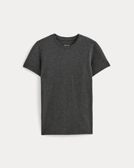 The Slim Crew In Essential Cotton | Heathered Soot