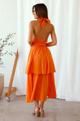 Going Higher Maxi Dress Orange