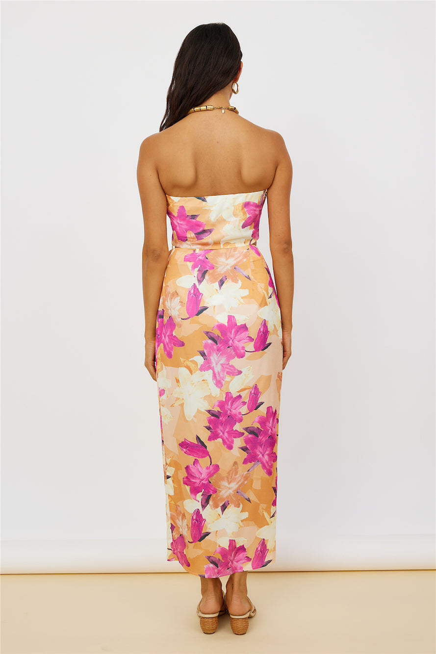 Sun On My Shoulder Maxi Skirt Floral