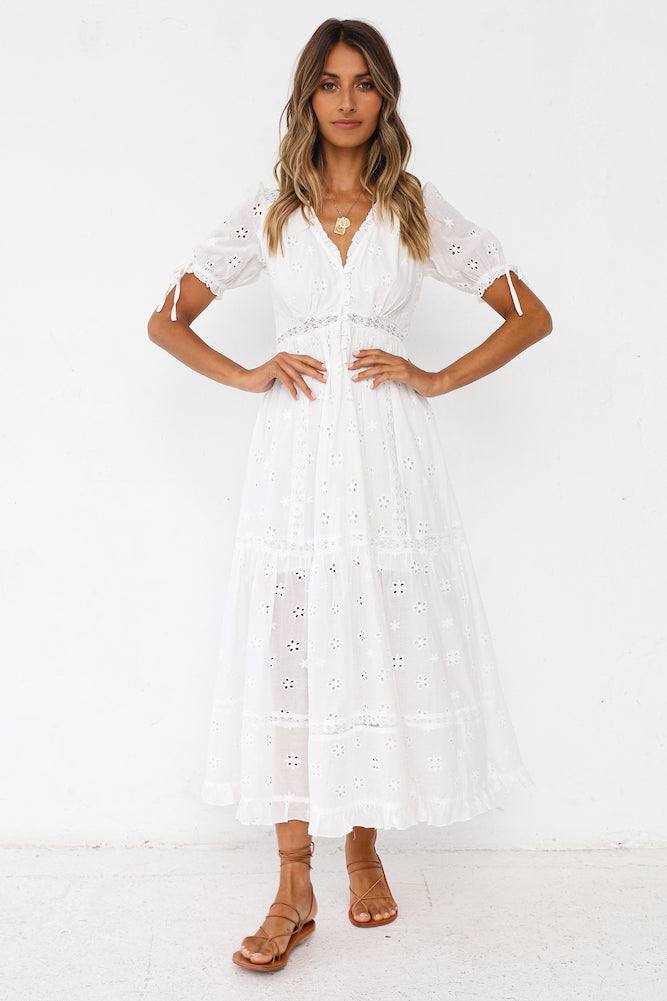 Midrina Maxi Dress White