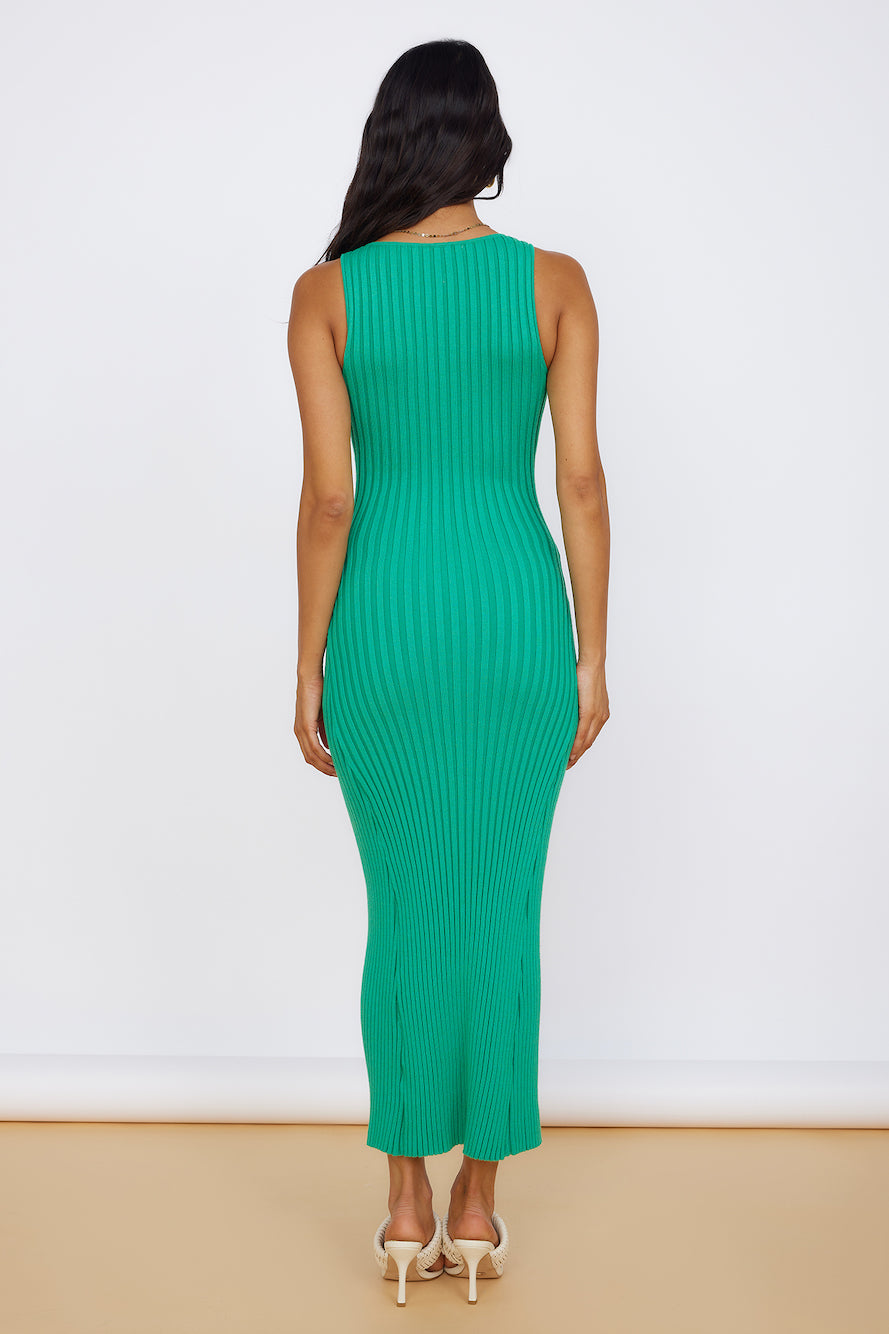 Radiant Glow Maxi Dress Green