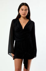 Beverly and Beck Rae Long Sleeve Mini Dress