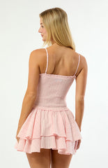 Your Favorite Lily Removable Strap Smocked Mini Dress