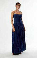 Your Favorite Ava Linen Bustier Maxi Dress