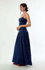 Your Favorite Ava Linen Bustier Maxi Dress