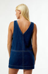 Rhythm Cece Contrast Stitch Denim Mini Dress
