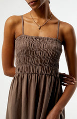 Rhythm Classic Shirred Midi Dress
