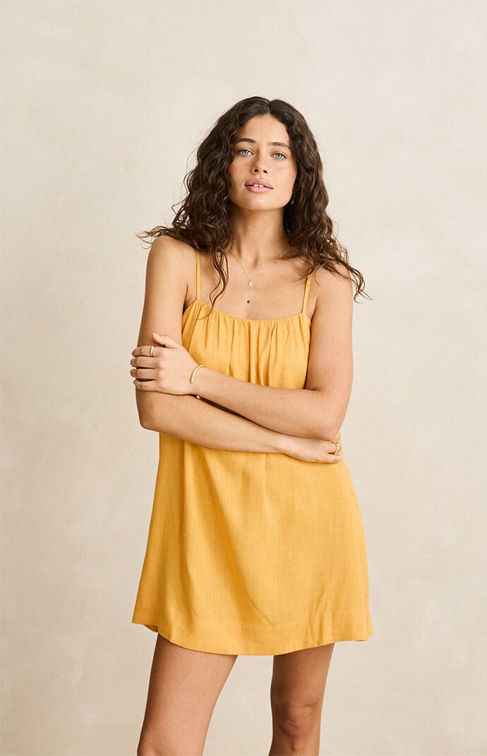 Rhythm Orange Essential Mini Dress