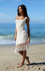 Third Charm Ivy Crochet Mini Dress