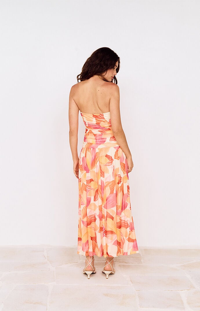MINKPINK Solana Floral Mesh Midi Dress