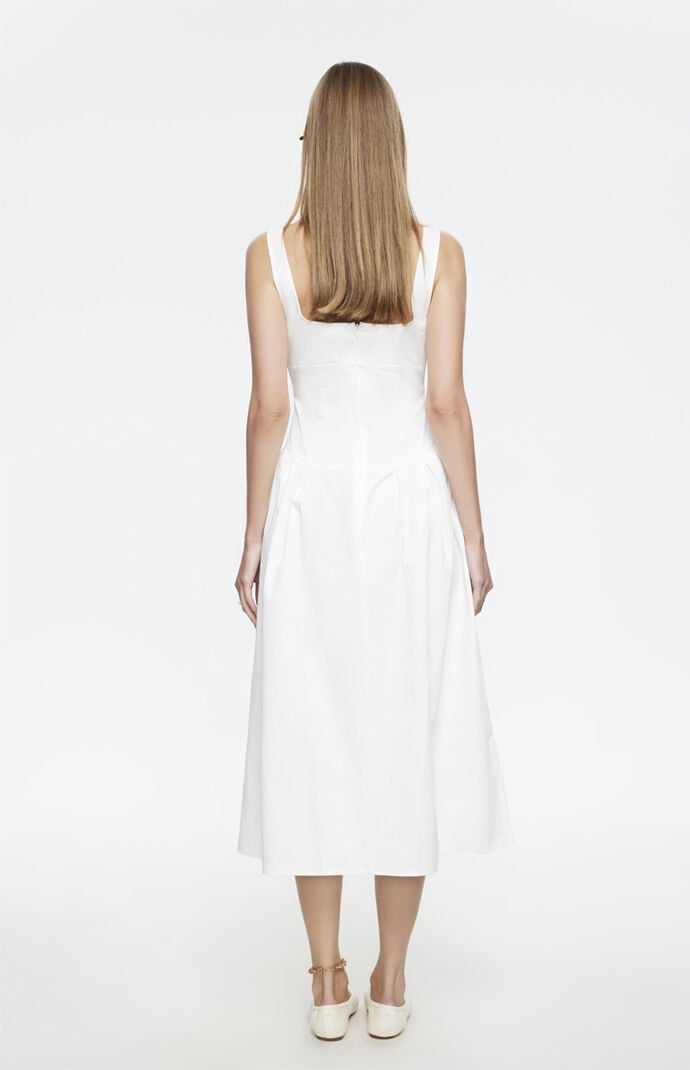 LIONESS Luna Rosa Poplin Maxi Dress