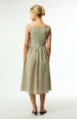 Daisy Street Crime Gingham Midi Dress