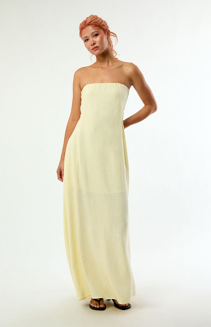 WEWOREWHAT A-Line Strapless Maxi Dress
