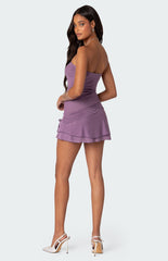 Edikted Evelin Ruched Hem Mini Dress