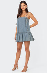 Edikted Dylan Denim Mini Dress