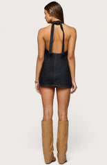 Edikted Melia Sheer Lace Mini Dress