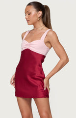 John Galt Polka Dot Mesh Mini Dress