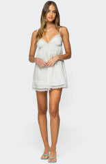 Edikted Luisa Lacey Babydoll Mini Dress