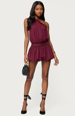 Edikted Aida Backless Bubble Mini Dress