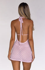 Tiger Mist Makenzie Crochet Halter Mini Dress