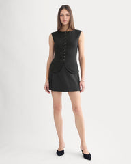 Sleeveless Button-Up In Butterluxe | Black