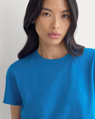 The Box-Cut Tee In Essential Cotton | Imperial Blue | No Pocket