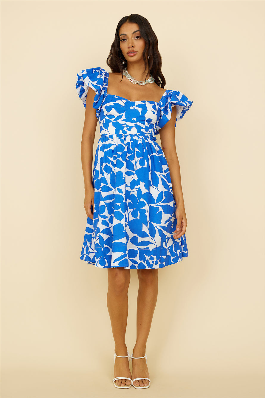 Core Values Midi Dress Blue