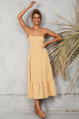 Picnic Till Sundown Maxi Dress Yellow