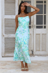 Paradise Dream Maxi Dress Blue Green