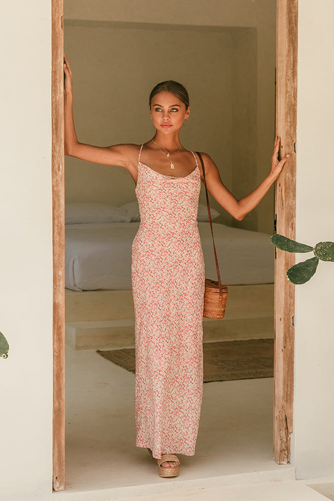 In The Air Maxi Dress Pink