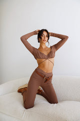 Pari Crop Top Brown