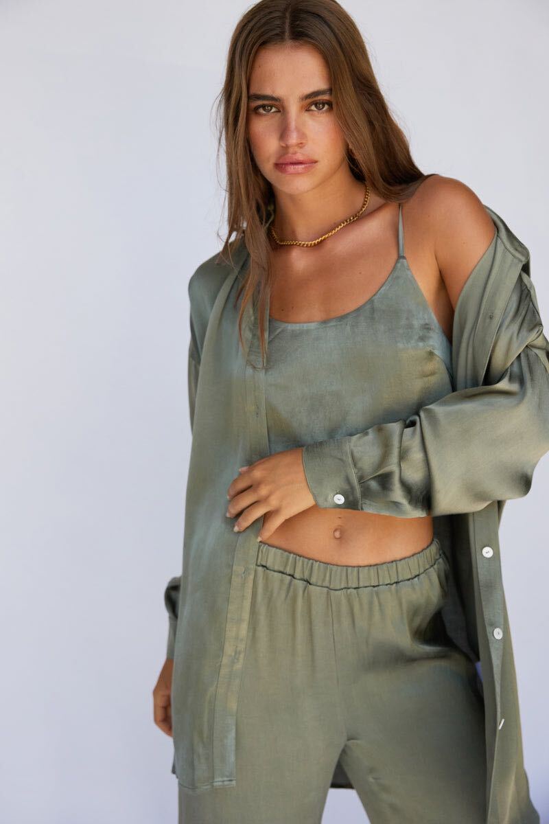 SNDYS Marilyn Top Khaki