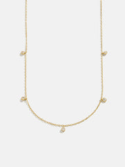 Clio 18K Gold Necklace - Gold/Pavé