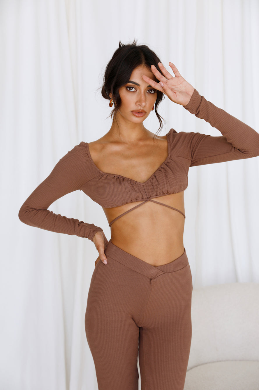 Pari Crop Top Brown