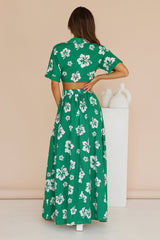 RUNAWAY THE LABEL Kamea Maxi Skirt Green