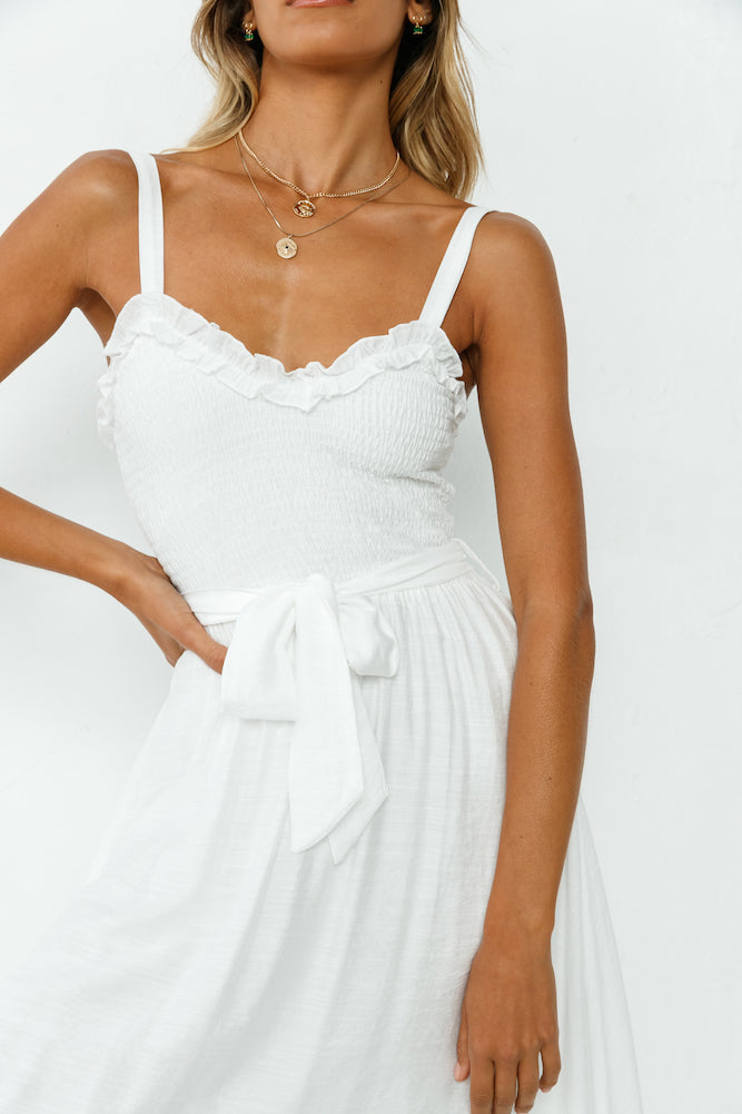 Darling Do Midi Dress White