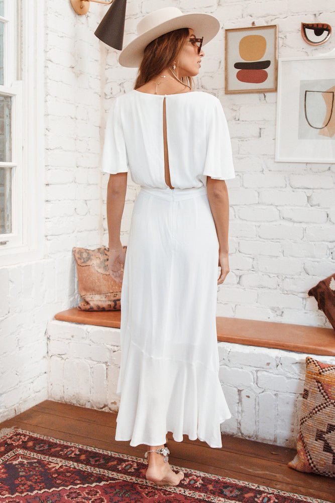 Still Water Maxi Dress White