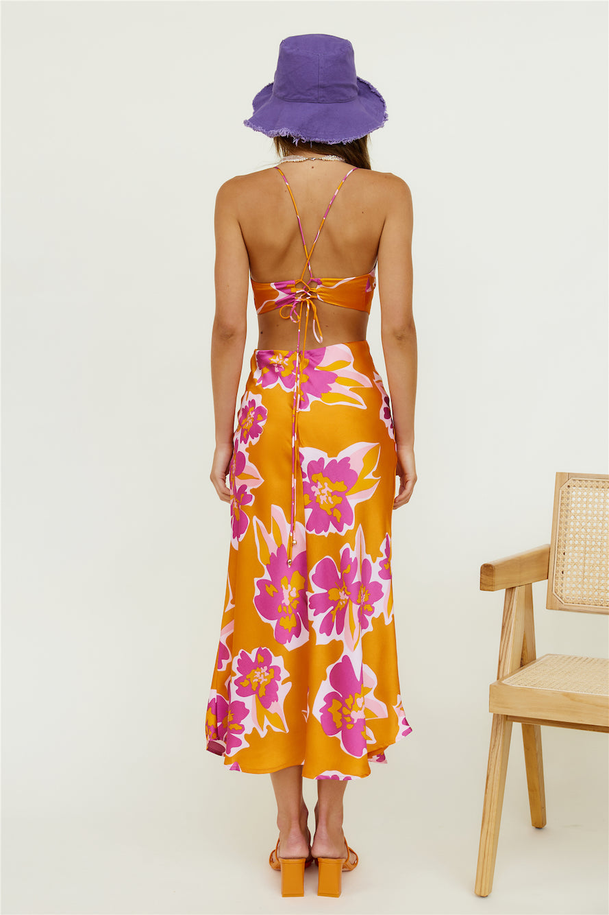 Malachime Maxi Dress Orange