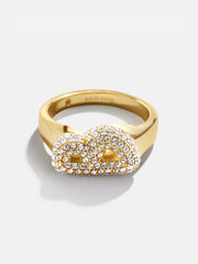 Mini Bubble Initial Ring - S