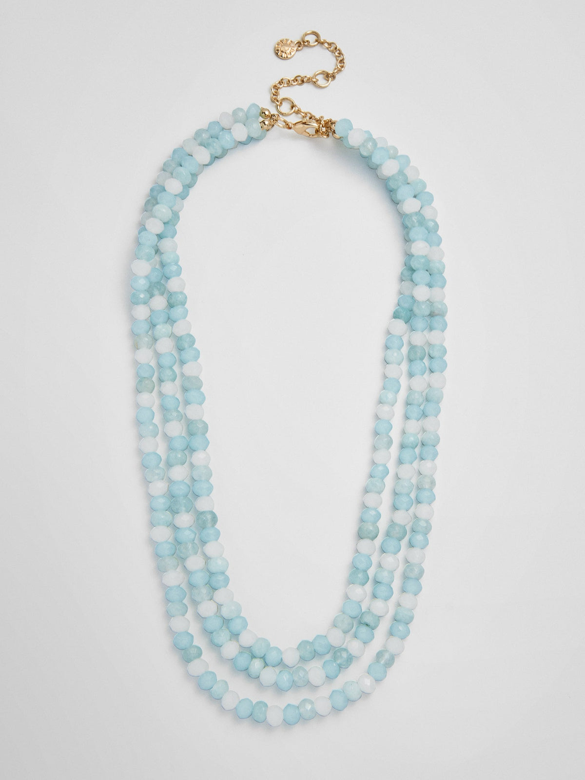 Lena Semi-Precious Layered Necklace - Turquoise