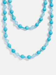 Charlotte Semi-Precious Necklace - Turquoise Bead