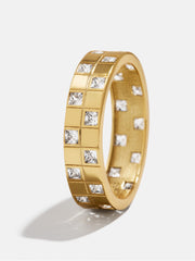 18K Gold Lucia Ring - Gold/Pavé