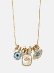 Evil Eye Charm Necklace - Turquoise Evil Eye