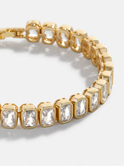 Bianca Tennis Bracelet - Emerald Bezel