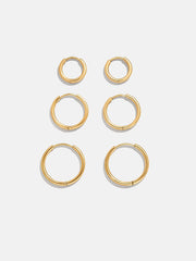 Verbena Waterproof Earring Set - Gold