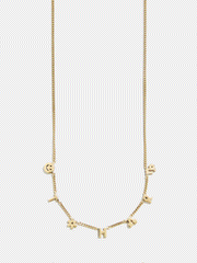Mini 14K Gold Custom Icon Necklace - 14K Gold
