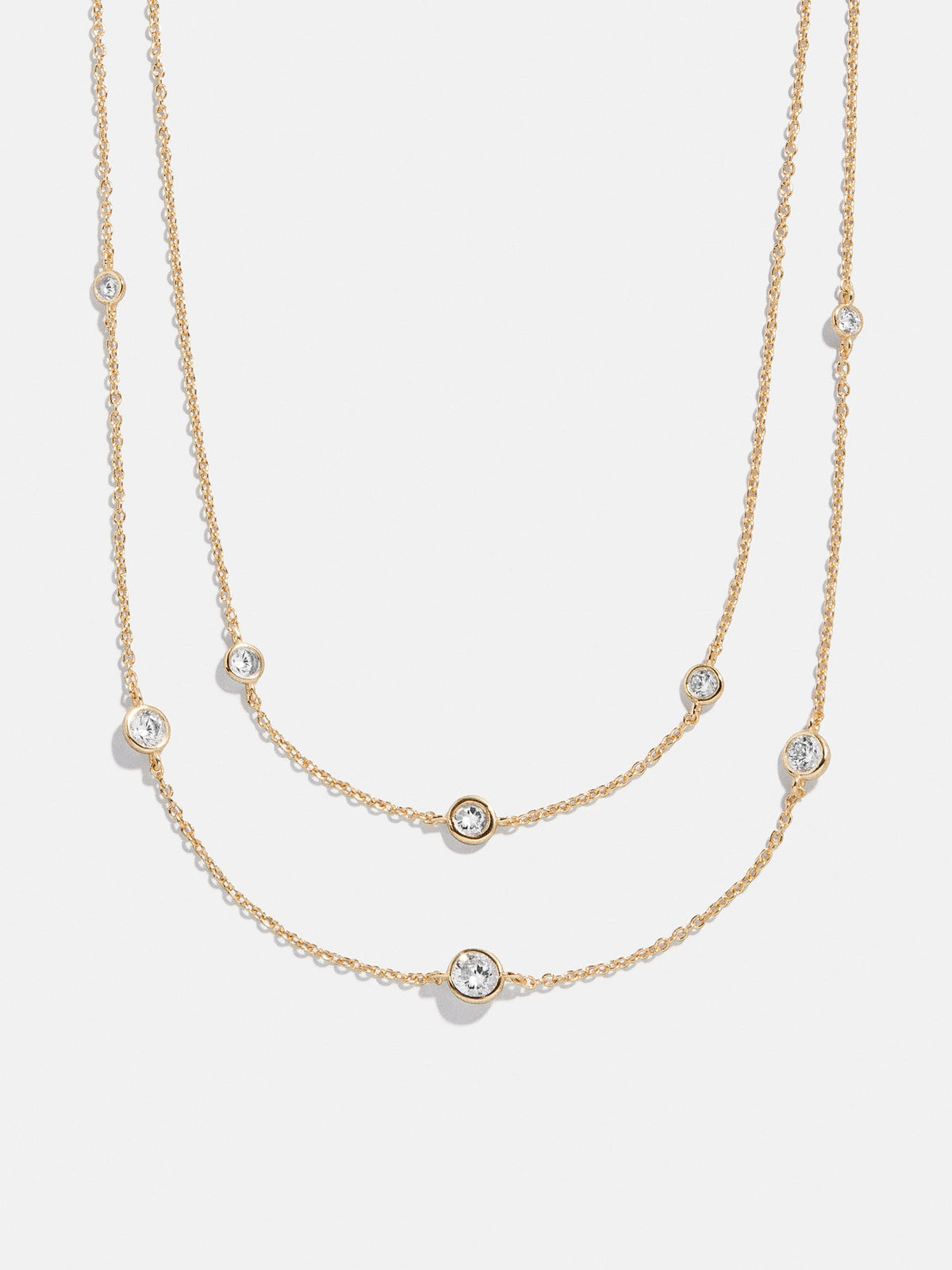 Cierra 18K Gold Layered Necklace - Gold/Pavé
