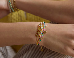 Rowan Semi-Precious Custom Layered Bracelet - St. Tropez