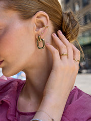 Rebecca Door Knocker Earrings - Gold