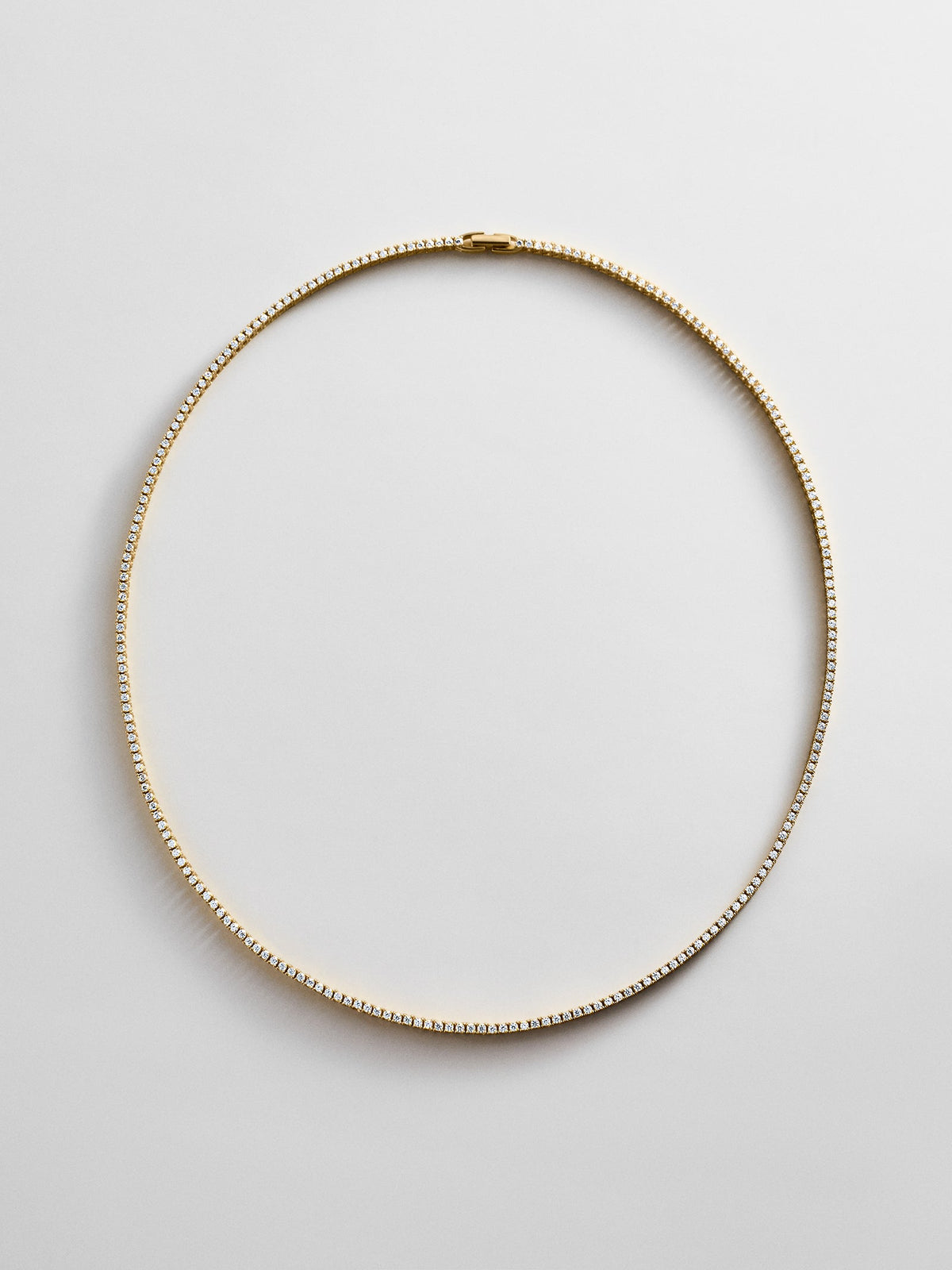 Billie Gold Tennis Necklace - Gold Plated Brass